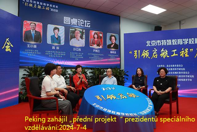 Peking zahájil „přední projekt“ prezidentů speciálního vzdělávání